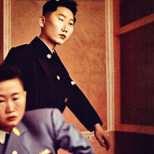 Image similar to A North Korean communist DJ, portrait, by Davide Sorrenti