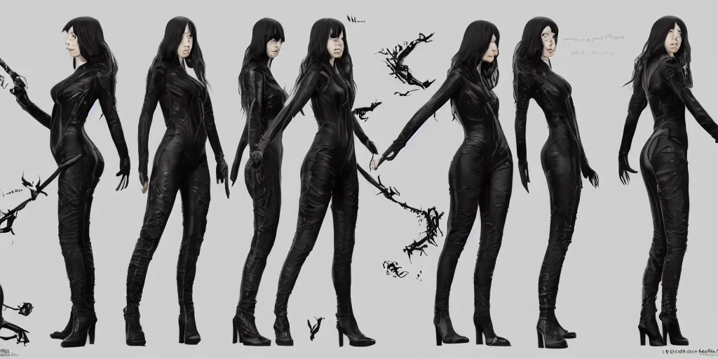 Image similar to nico from the velvet underground as a sorceress, character sheet, concept design, contrast, hot toys, kim jung gi, greg rutkowski, zabrocki, karlkka, jayison devadas, trending on artstation, 8 k, ultra wide angle, pincushion lens effect