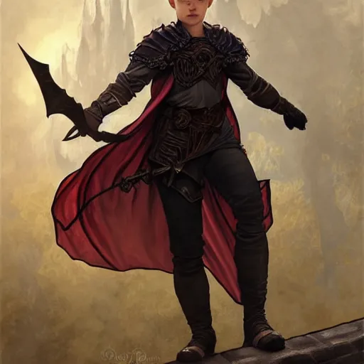 Prompt: an epic fantasy comic book style full body portrait painting of a young blonde boy who is over confident, wearing plain thief clothes, d & d, fantasy, intricate, elegant, highly detailed, digital painting, artstation, concept art, matte, sharp focus, illustration, art by artgerm and greg rutkowski and alphonse mucha