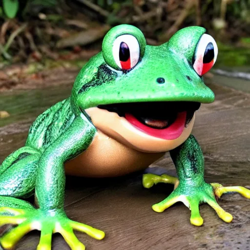 Image similar to mario as frog