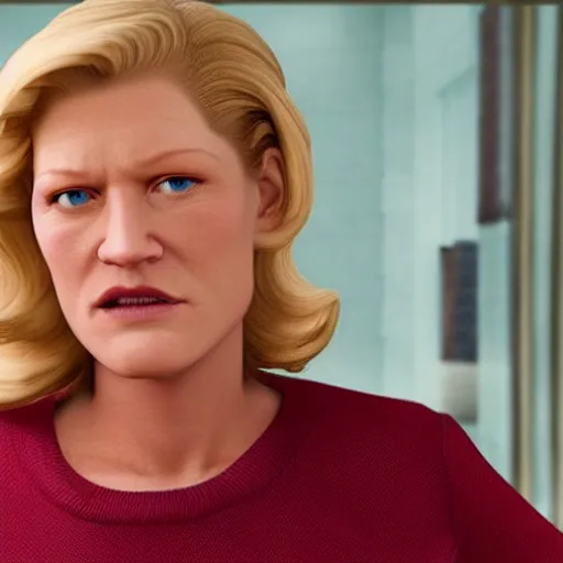 Prompt: skyler white in pixar ( 2 0 1 8 )