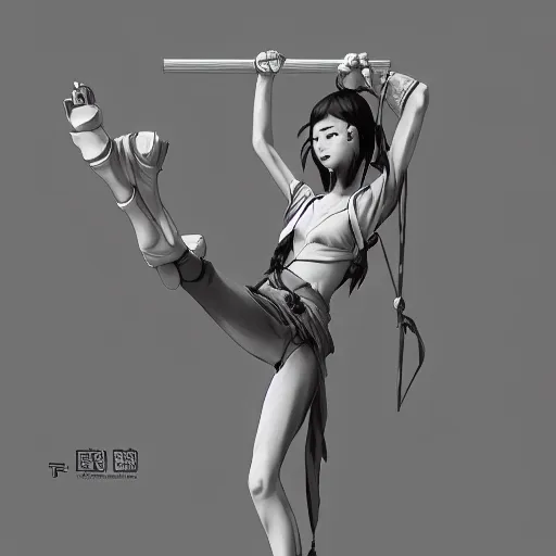 Image similar to rpg character concept art, most beautiful japanese models doing acroyoga, in the style of jamie hewlett hiroya oku riyoko ikeda, 3 d render, artstation trending, 8 k, octane render, photorealistic, sharp detail, manga, black and white