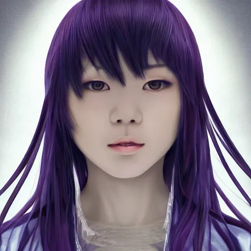 Prompt: Asuka Saito from Nogizaka as the Goddess of Exacto blades looking at you intensely with seductively serious eyes while wearing a head covering. ultra detailed painting at 16K resolution and epic visuals. epically surreally beautiful image. amazing effect, image looks crazily crisp as far as it's visual fidelity goes, absolutely outstanding. vivid clarity. ultra. iridescent. mind-breaking. mega-beautiful pencil shadowing. beautiful face. Ultra High Definition.