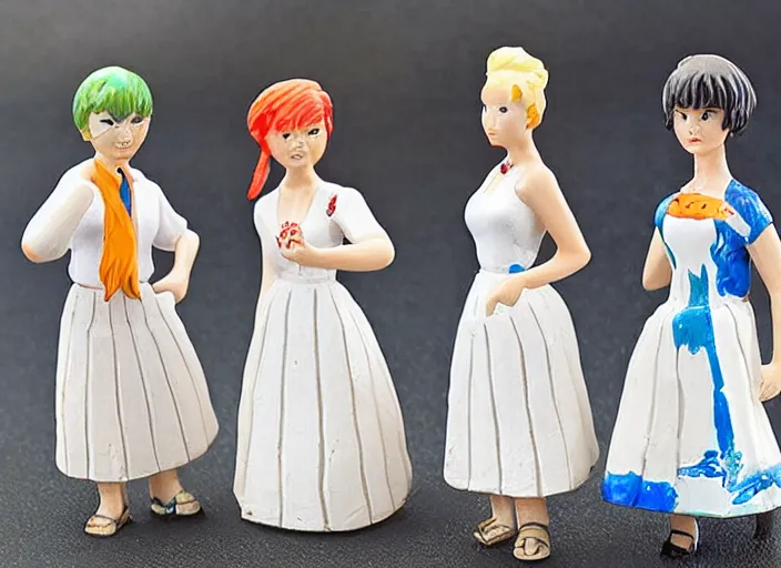 Image similar to Image on the store website, eBay, Full body, 80mm resin figure of Traditional women\'s school students in Vacation Outfits