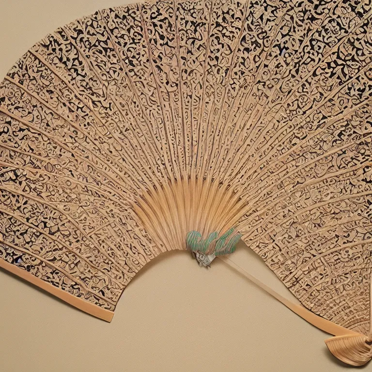 Prompt: japanese mini pattern, silk fan, digital painting, highly detailed, intricate, elegant, artstation, concept art, beautiful,