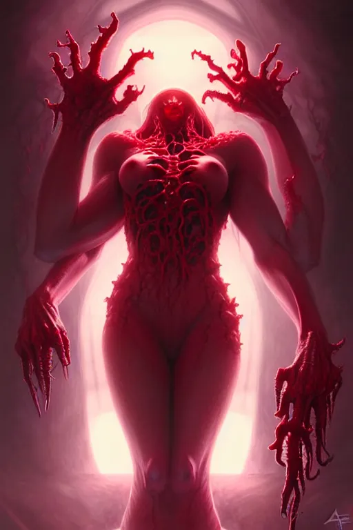 Prompt: Gravemind by Artgerm and WLOP