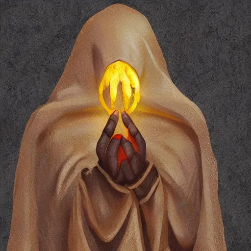 Image similar to a hooded cultist is sacrificing a banana to the elder gods, incredible quality, trending on artstation