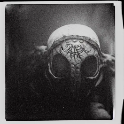 Prompt: polaroid of mind-flayer face shot by Tarkovsky