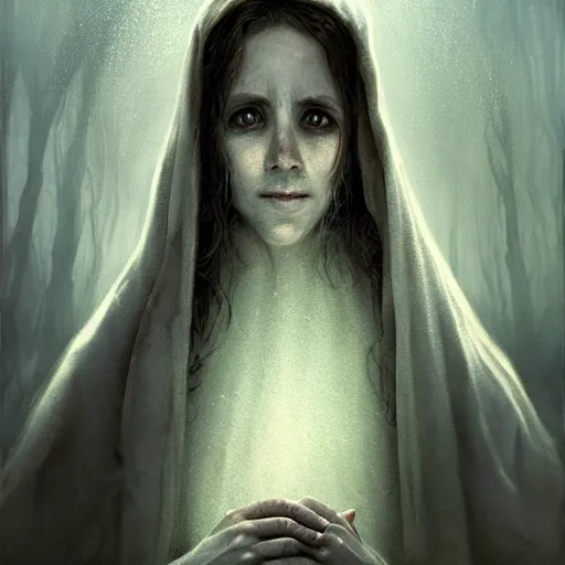 Prompt: a wlop 3 d render of very very very very highly detailed beautiful mystic portrait of the curse of la llorona and horror background by anton pieck, intricate, extremely detailed, digital painting, artstation, concept art, smooth, sharp focus, illustration, intimidating lighting, incredible art,