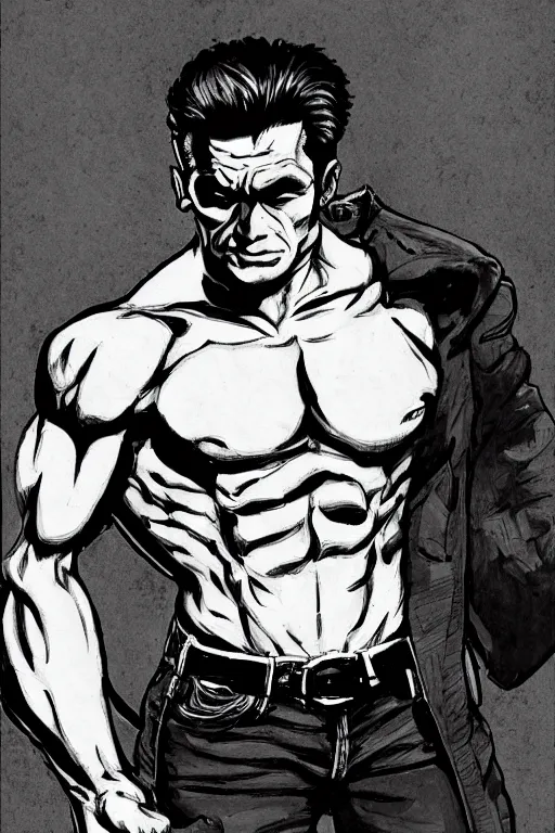 Image similar to james dean as the incredible hulk, handsome monster, sharp cheekbones, deep dimples, strong jaw, dynamic lighting, ultra detailed, fantasy illustration, comic concept art