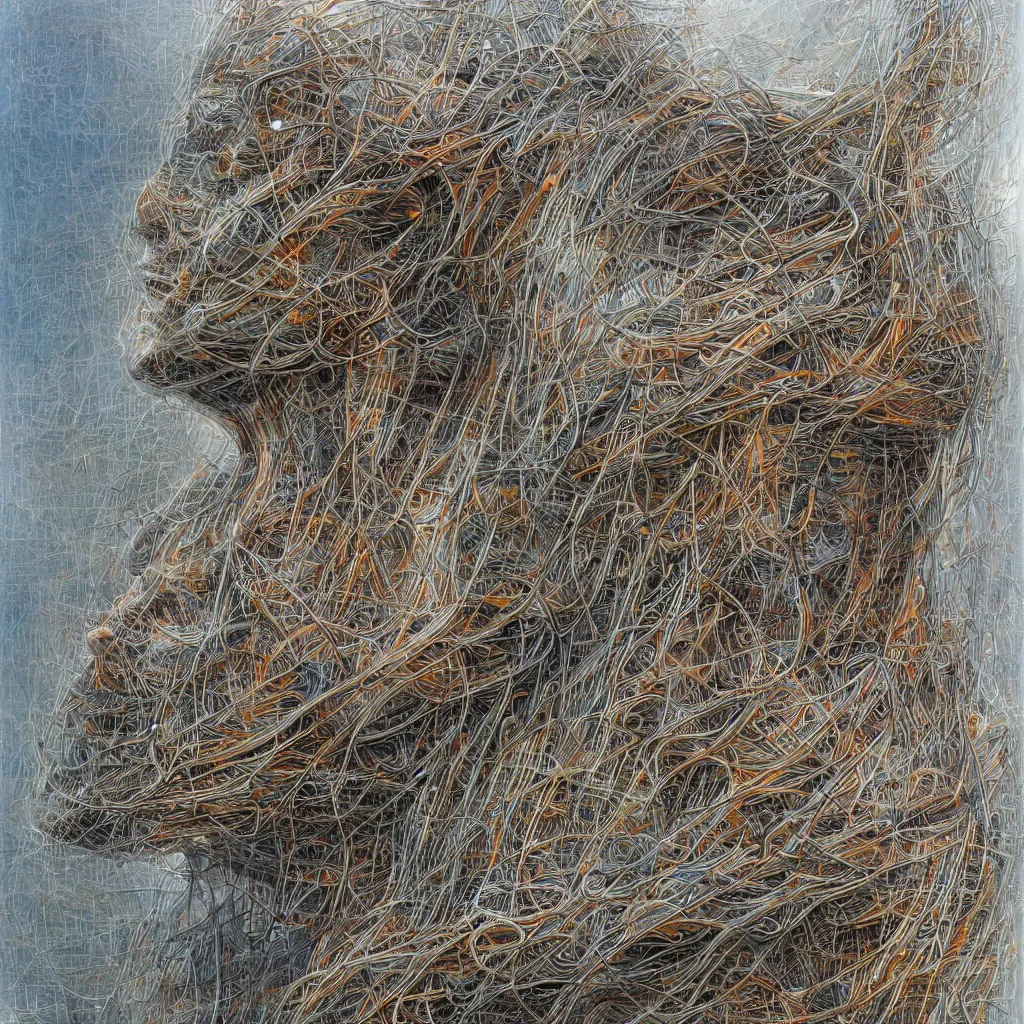 Image similar to electric minds, by peter gric