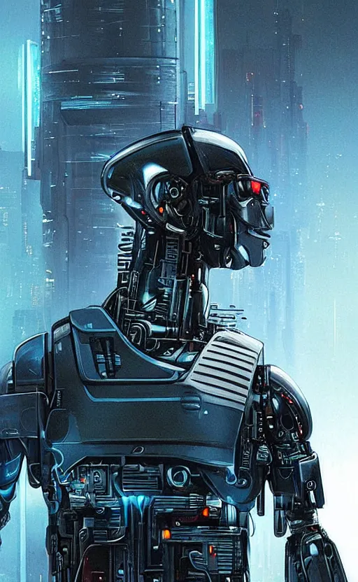 Image similar to cyberpunk robocop