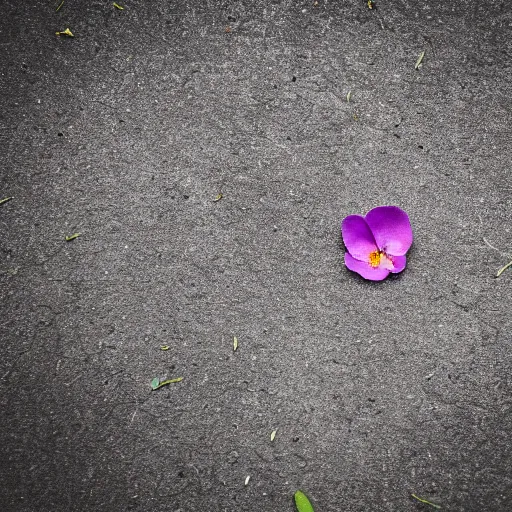 Image similar to closeup photo of 1 lone purple petal flying above a kids in park, city, aerial view, shallow depth of field, cinematic, 8 0 mm, f 1. 8 - c 1 2. 0
