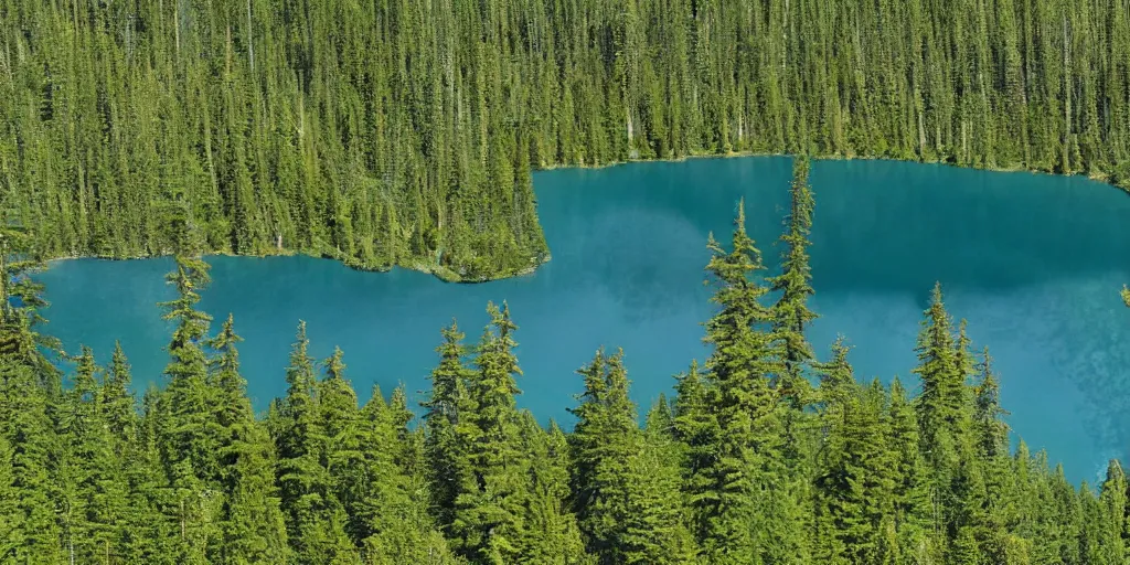 Image similar to 3 6 0 panorama of a canadian lake