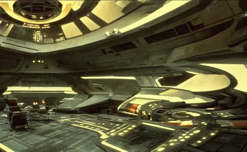 Prompt: cinematic still image a lavish imperial empire mid century design room scene from 1 9 8 0 s empire strikes back, 3 5 mm imax, moody iconic scene, action scene, beautiful detailed scene, color kodak, directed by george lucas