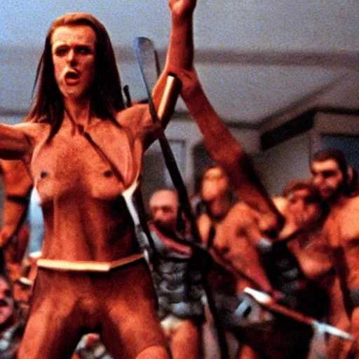 Image similar to Hoplites against Persians in American Psycho (1999)