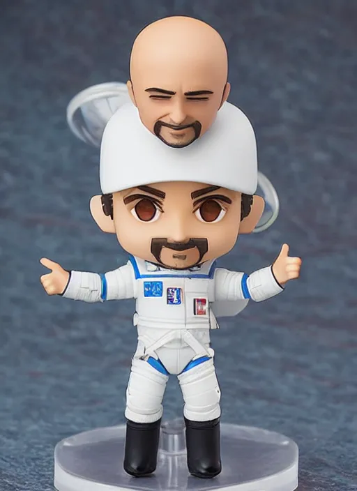 Prompt: richard garriott, a nendoroid of richard garriott astronaut figurine, realistic face, detailed product photo