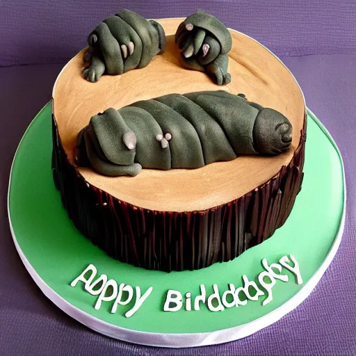 Image similar to tardigrade birthday cake