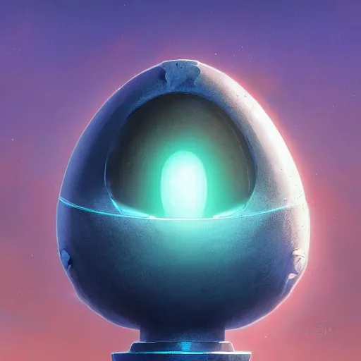 Image similar to alien egg on a pedestal by concept artist gervasio canda, behance hd by jesper ejsing, by rhads, makoto shinkai and lois van baarle, ilya kuvshinov, rossdraws global illumination radiating a glowing aura global illumination ray tracing hdr render in unreal engine 5