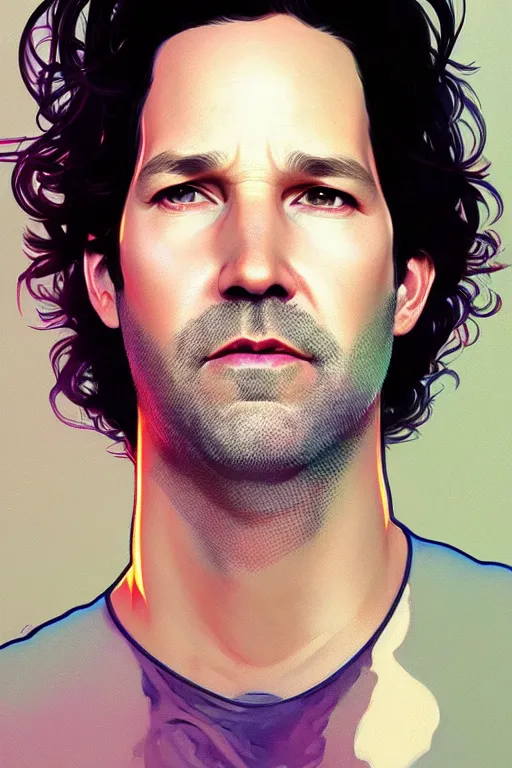 Prompt: a portrait of paul rudd, fantasy, sharp focus, intricate, elegant, digital painting, artstation, matte, highly detailed, concept art, illustration, ambient lighting, art by ilya kuvshinov, artgerm, alphonse mucha, and greg rutkowski