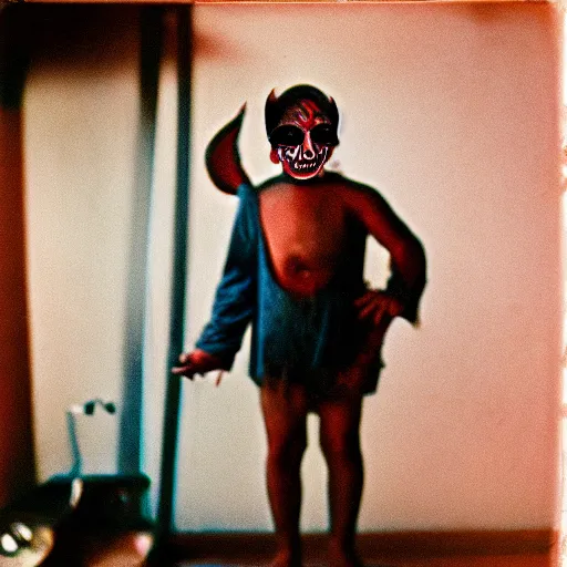 Image similar to a jocular demon, 1 6 mm film, autochrome