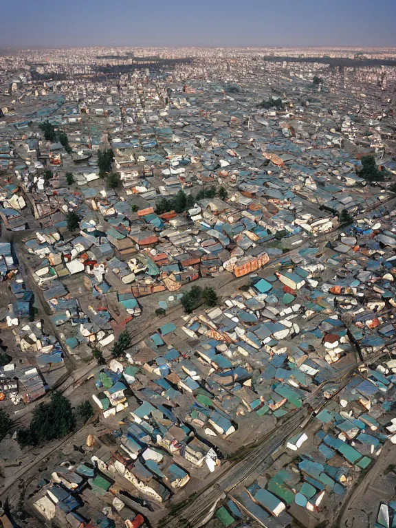 Image similar to low - cost soviet suburbs, photo, extreme wide shot