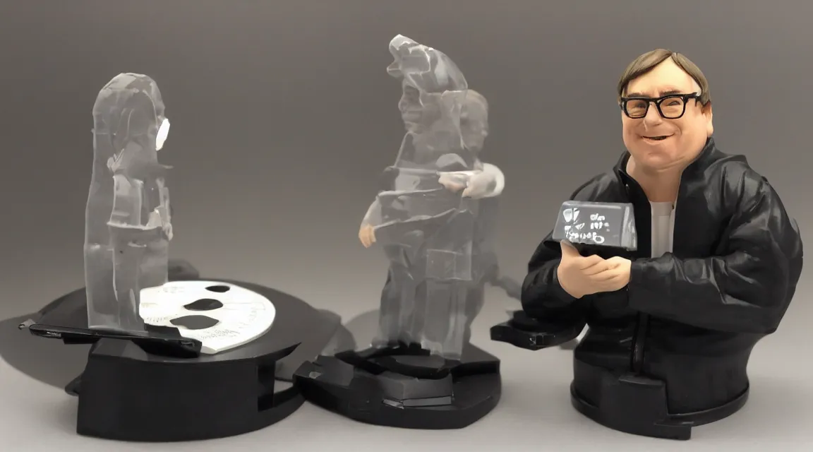 Image similar to vinil scale figure of Linus Torvalds, photo product