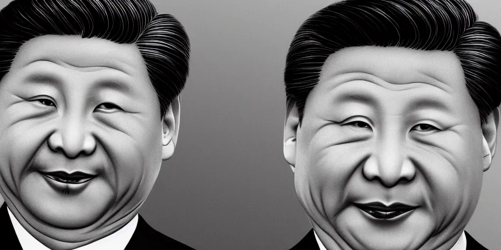 Image similar to president Xi Jinping closeup character portrait art.