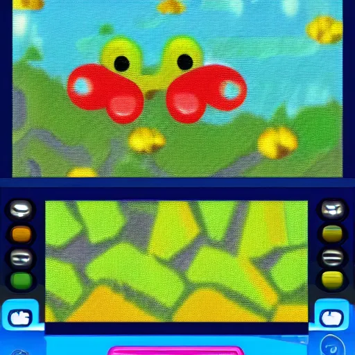 Image similar to a screenshot of frogger painted by monet