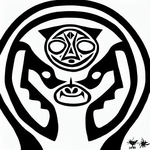 Image similar to wolf. pacific northwest coast, haida gwaii, formline, native art, tribal art, haida, clean, symmetrical