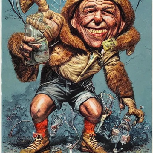 Prompt: artwork by jack davis