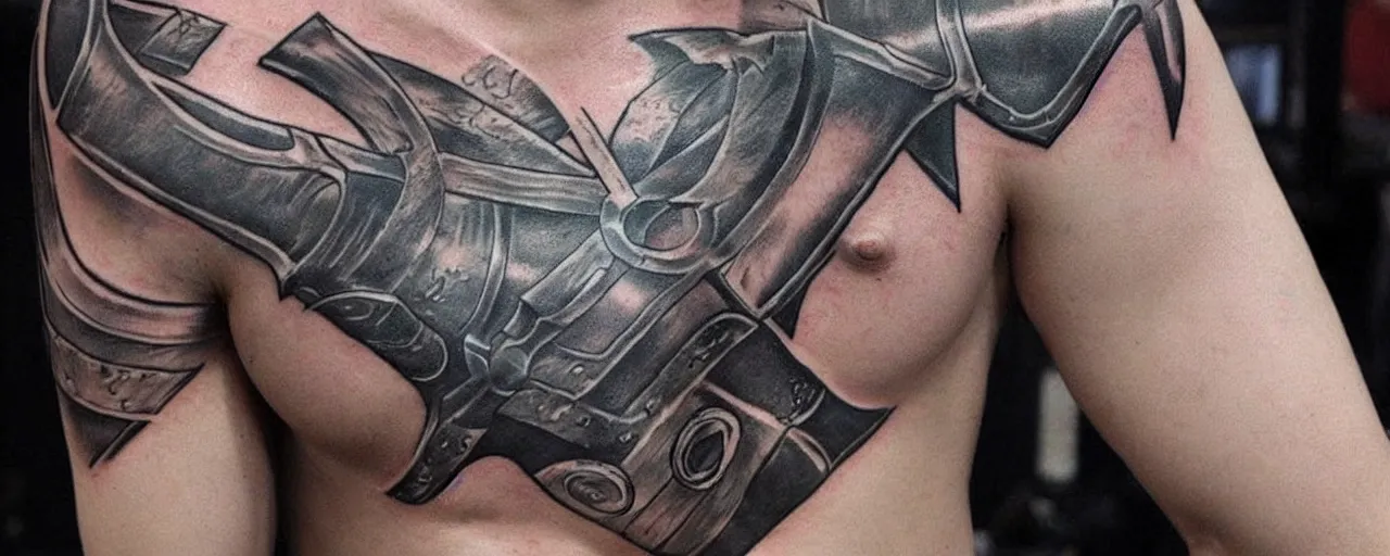 Image similar to Ugly tattoo of Thor Hammer