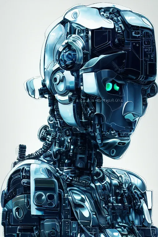 Image similar to Ghost in the shell 2017, cybernetic android asian black bear, half robot half bear, future tech, mask opening, cyber punk, hyperrealist highly intricate, trending on art station, Nick Keller, 8K