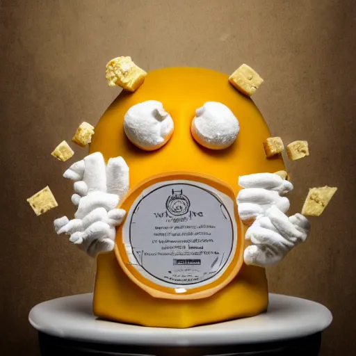 Image similar to cheese monster, cinematic, award winning composite photography