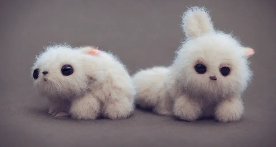 Image similar to adorable fuzzy baby creature, starwars, sci fi, soft lighting,