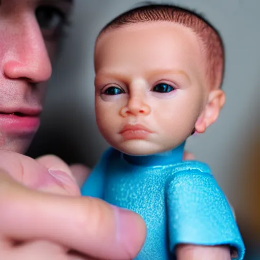 Prompt: 3D printer printing real human babies, very detailed, 24mm photography with shallow depth and bokeh