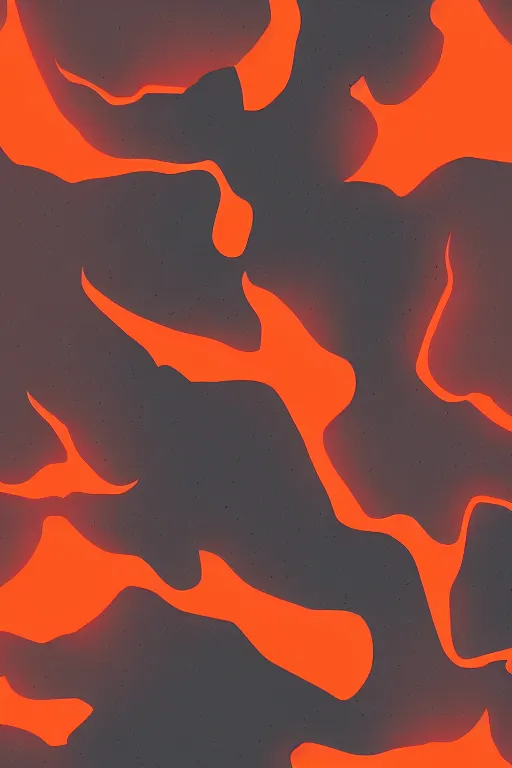 Prompt: lava flowing through mountains, 2d minimalist vector art, cyberpunk palette, hd phone wallpaper