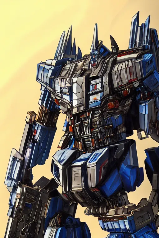 Image similar to optimus prime highly detailed, digital art, artstation, smooth, sharp focus, illustration, art by artgem