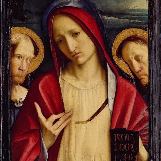 Image similar to Our Lady of Sorrows Renaissance painting