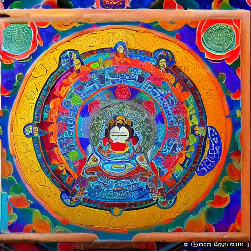 Image similar to tibetan mural