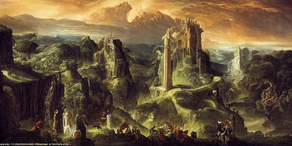 Image similar to an amazing award winning photo of a surreal landscape with the holy grail, Arcadia