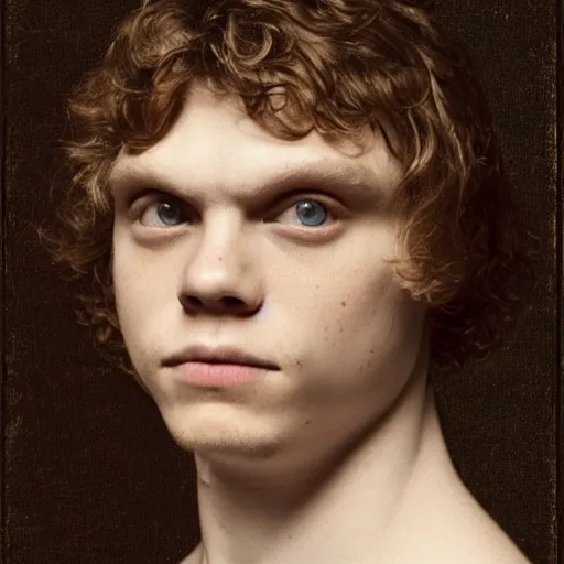 Image similar to evan peters by leonardo da vinci