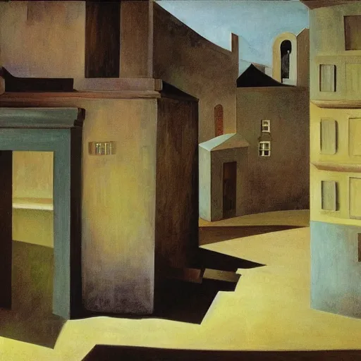 Image similar to old city by dorothea tanning