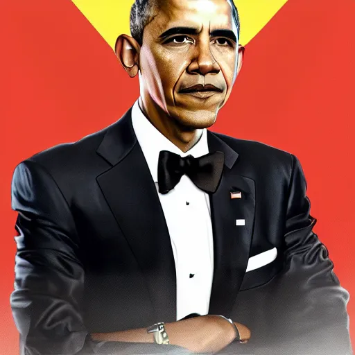 Image similar to barack obama as a reboot character