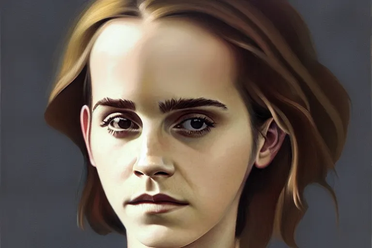 Image similar to portrait of emma watson artwork by tim eitel