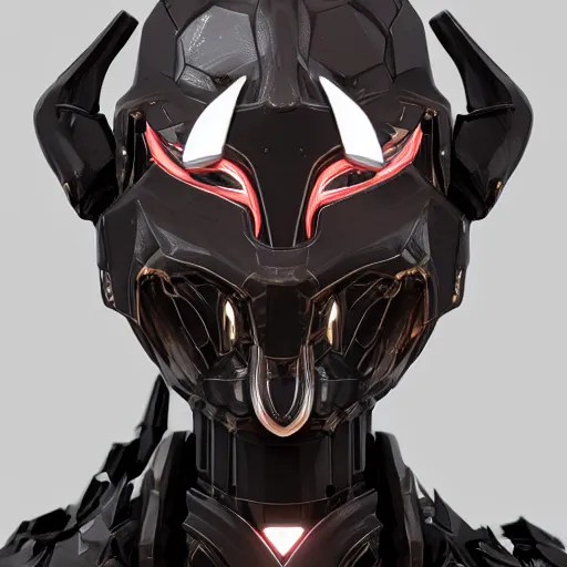 Image similar to a highly detailed bust, anthropomorphic humanoid robotic mecha female dragoness, with smooth and streamlined armor, standing and posing elegantly, well detailed dragon head with LED eyes and a maw, sharp and dangerous sleek design, two arms, two legs, long tail, beautiful digital art, artstation, DeviantArt, FurAffinity, professional, octane render