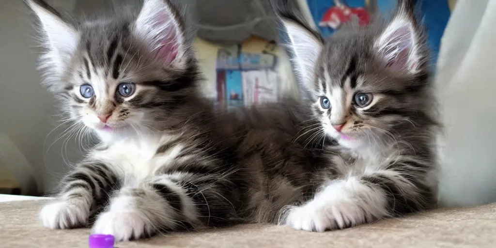 Prompt: maine coon kitten descendant 1 million in the future. the kitten wears a spacesuit, and explores cosmos in a space ship with a cat tree. science fiction blockbuster movie kittens rule the world or my favorite martian is a kitten!, lightyear ( film, 2 0 2 2 ) computer - animated science fiction action - adventure.