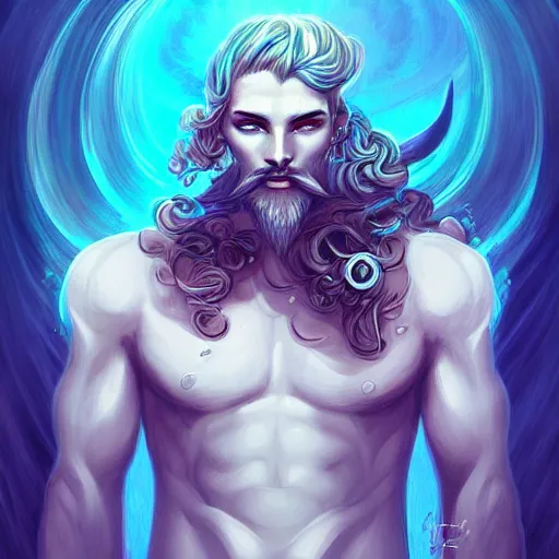 Image similar to the god poseidon, portrait, sharp focus, digital art, concept art, dynamic lighting, by emylie boivin! anna dittmann! rossdraws!