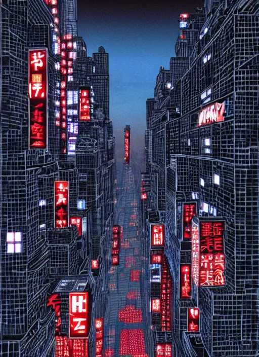 Prompt: akira, night city, hyperrealistic