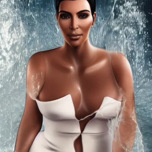 Prompt: a portrait of KIm Kardashian by Martin Schoeller, photorealistic, global lighting